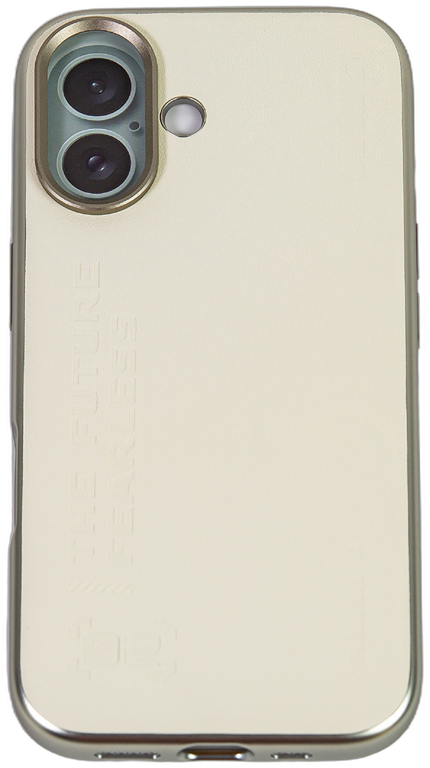 Чехол с магнитным покрытием Type Gorilla Premium Magnetic iPhone 16, White Leather (BL-T52-iP16-LTR-WH)