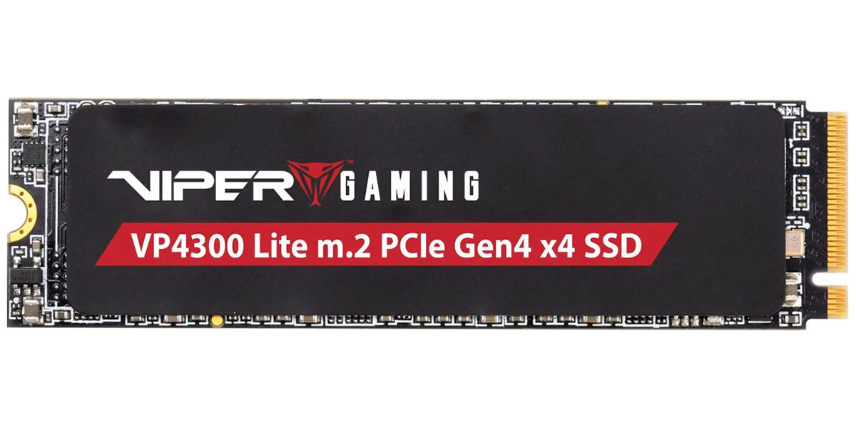 SSD накопитель Patriot Memory M.2 Viper VP4300 Lite 500 Гб PCIe 4.0 (VP4300L500GM28H)