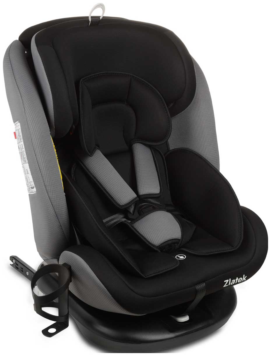 Автокресло Zlatek Cruiser Isofix Lux гр.0+/I/II/III, черный, серый (KRES4082)