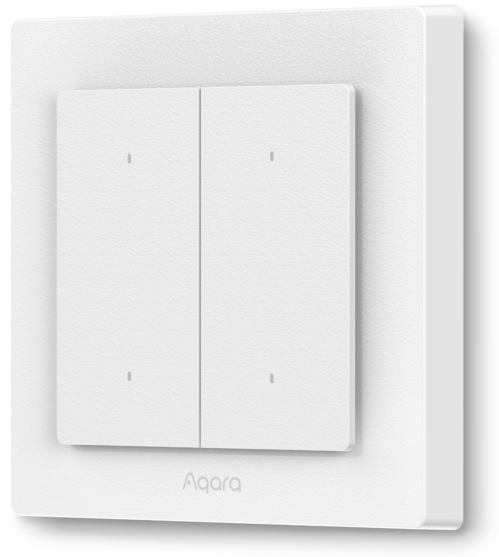 Умный выключатель Aqara H2, 4-х кл., белый (WS-K08D)