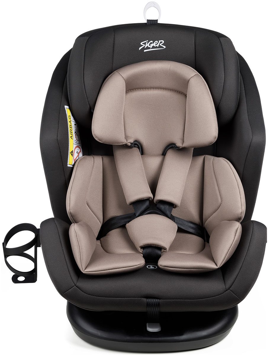 Автокресло Siger Ультра, Isofix гр.0+/I/II/III антрацит/серый (KRES3912)