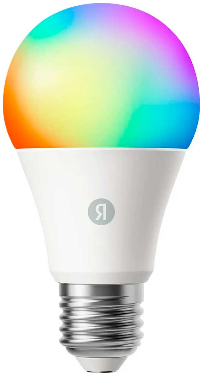 Умная лампочка  Яндекс YNDX-00558, Е27, RGB, 806 Лм, Matter over Wi-Fi, работает с Алисой
