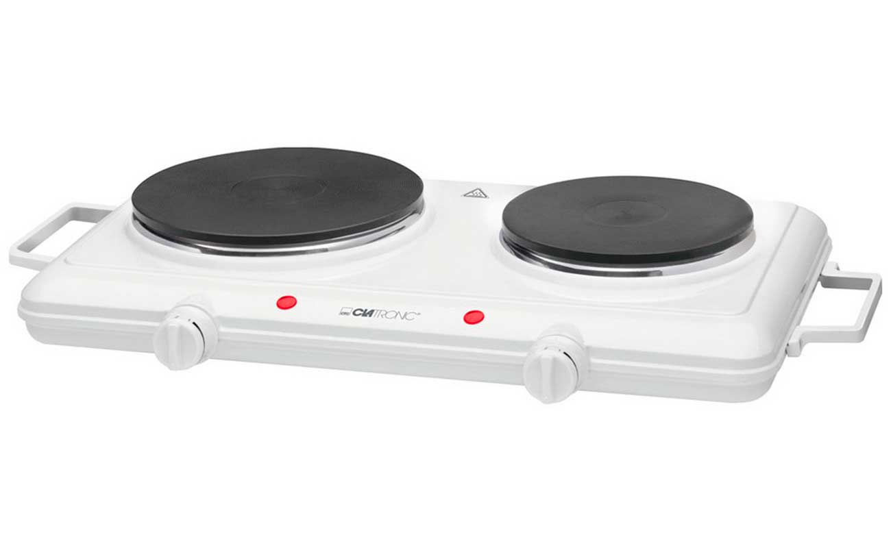 Настольная плита Clatronic DKP 3583 weiB, 2500 Вт, традиционные конфорки