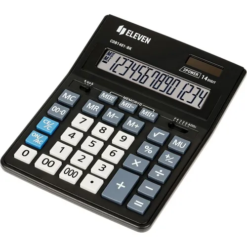 Калькулятор ELEVEN Business Line, CDB1401, 14-разрядный, черный