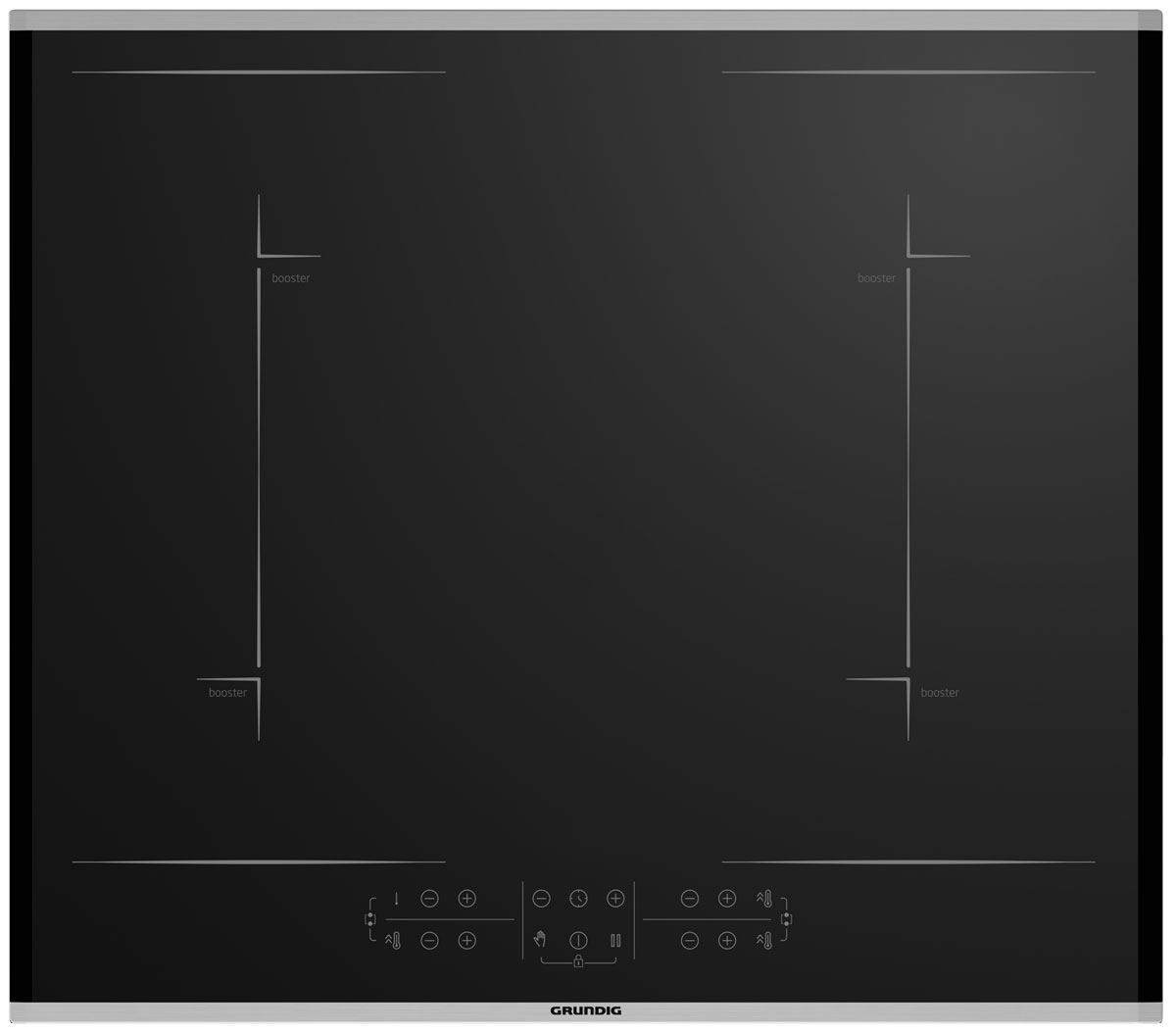 Электрическая варочная панель Grundig GIEI623481MX, Flex-зона