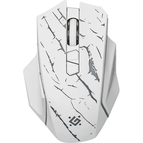 Мышь беспроводная Defender Uran GM-503, игровая, радио, оптическая, USB, 3200dpi, белый [52504]