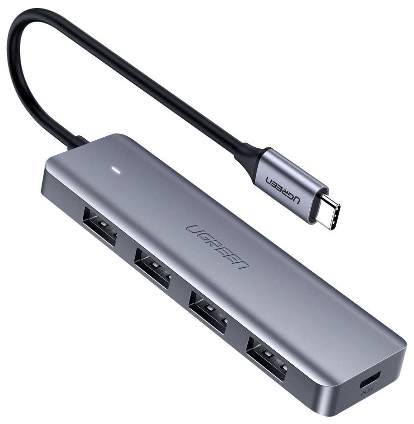 USB концентратор 4 в 1 (хаб) Ugreen Type C, 4 x USB 3.0 (70336)