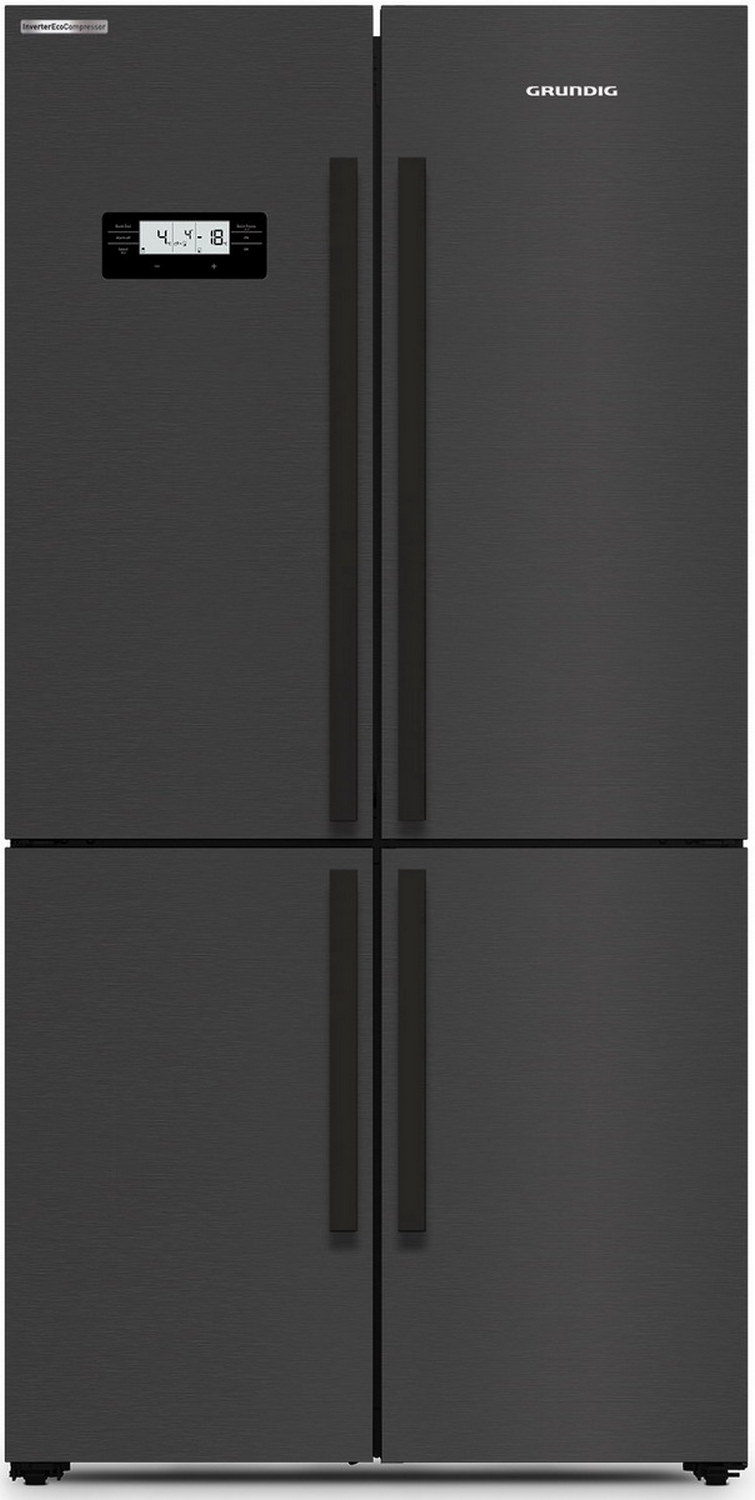 Многокамерный холодильник Grundig GQN20130LXBR, с зоной свежести, No Frost, цвет сталь