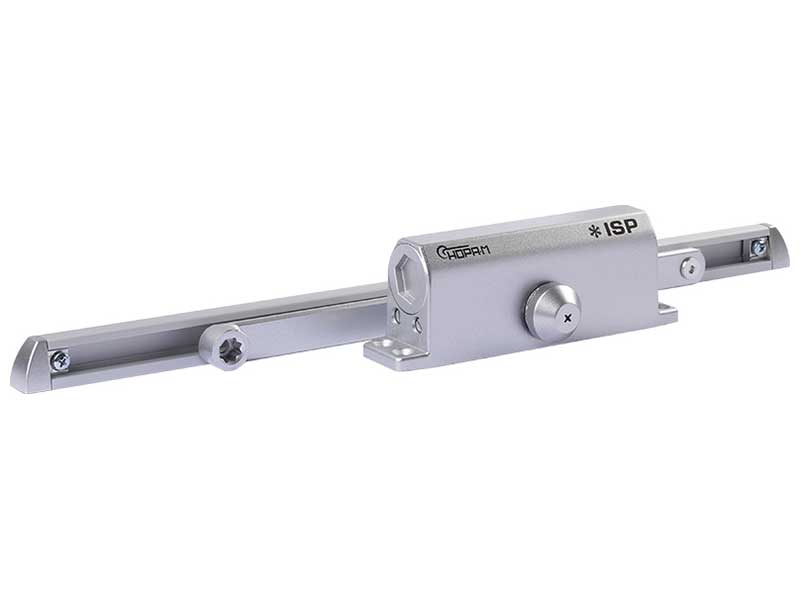Доводчик дверной  Нора-М 440 Slider ISPARUS, 70-130 кг, Серебро (18782)