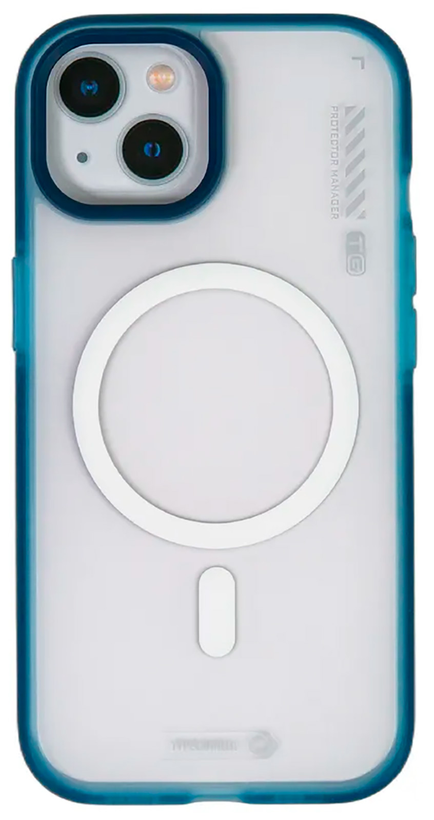 Чехол с магнитным покрытием Type Gorilla Dual Color iPhone15, Dark Blue (BL-T46-iP15-DC-DBL)