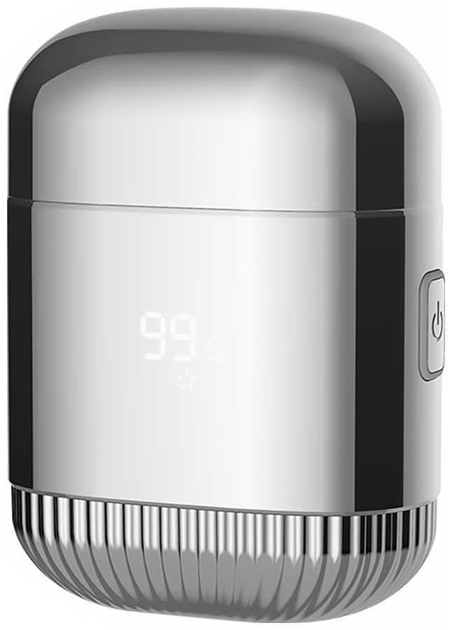 Электробритва двухскоростная Coobo CB-S2 с двойной бритвенной головкой, серебристая