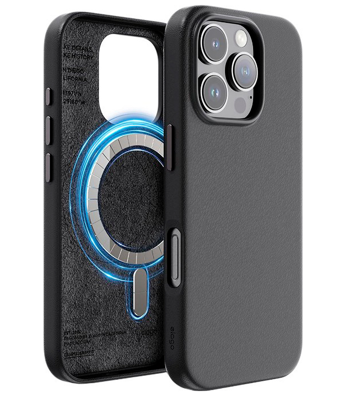 Чехол для мобильного телефона Type Gorilla Premium, Magnetic, iPhone16 pro, Black, Leather (BL-T52-iP16P-LTR-BK)