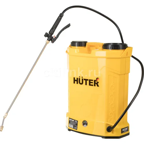 Опрыскиватель Huter SP-16AC, аккумуляторный, ранцевый, 16л, желтый/черный [70/13/29]