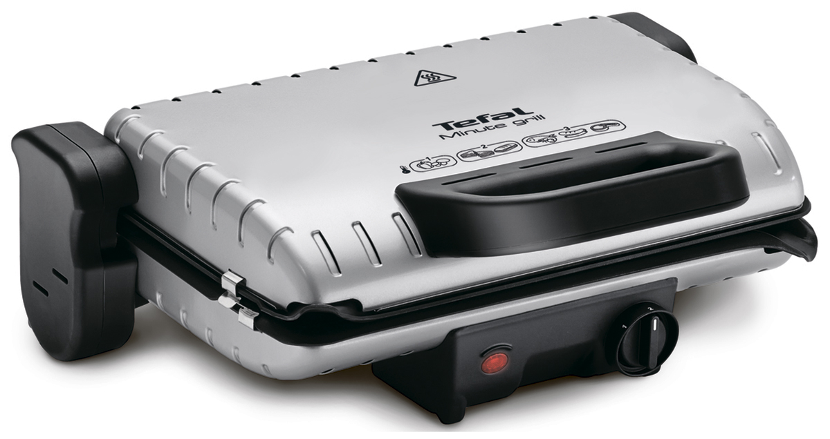 Электрогриль Tefal Minute Grill GC205012, серебристый