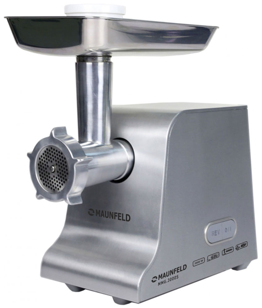 Мясорубка Maunfeld MMG.3000 S, металлик