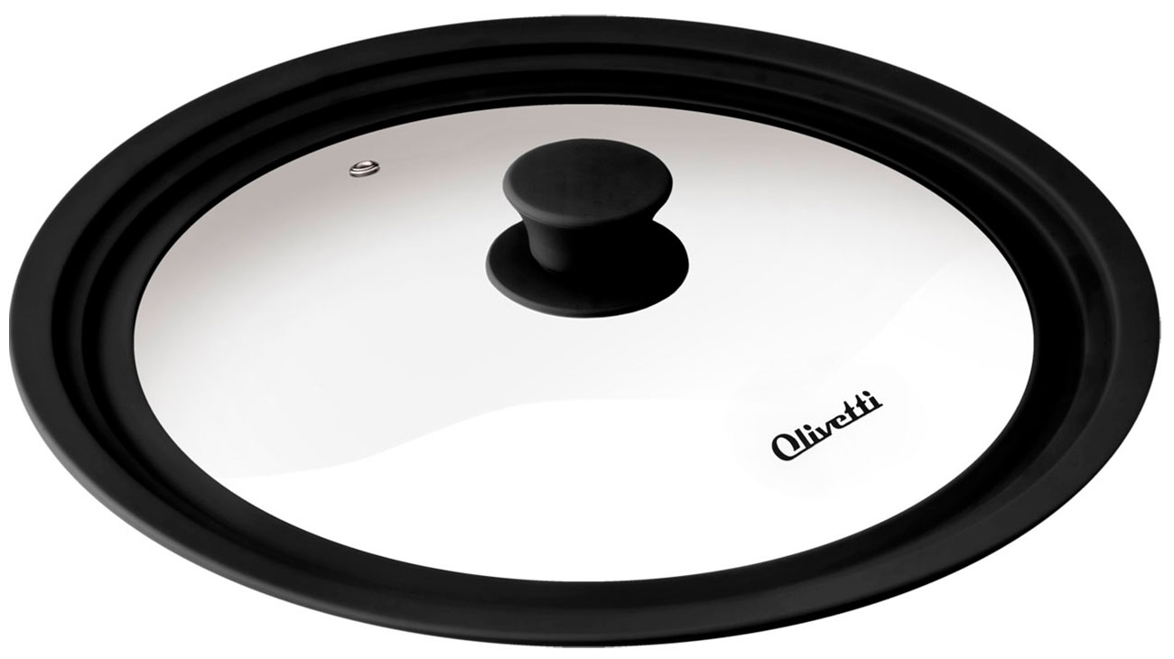 Крышка для посуды Olivetti GLU28 black, универсальная
