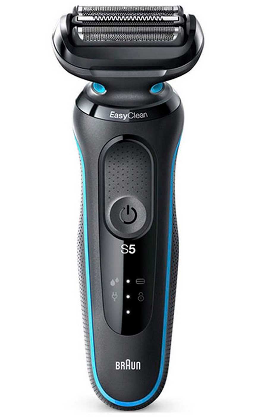 Электробритва Braun S5 51-M1000s Mint Wet Dry, дисплей, черный