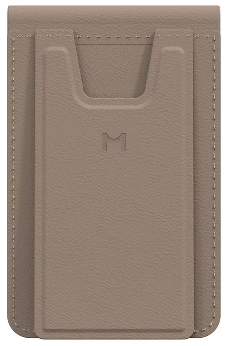 Кошелек-кардхолдер с функцией штатива Magssory Tripod Magnetic Vlog Wallet совместимый с MagSafe, латте