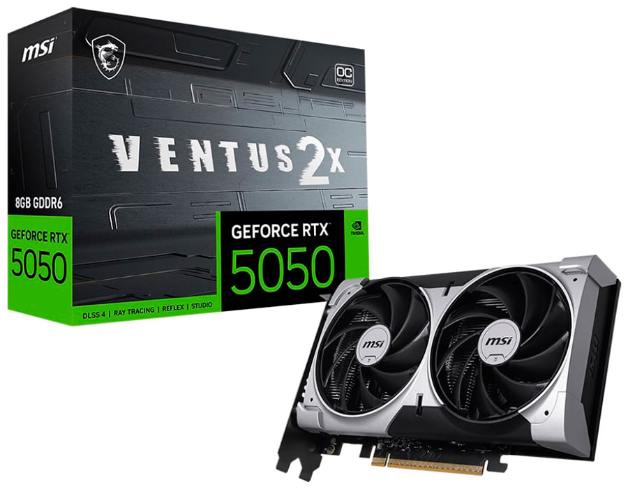 Видеокарта MSI GeForce RTX 5050 8G VENTUS 2X OC