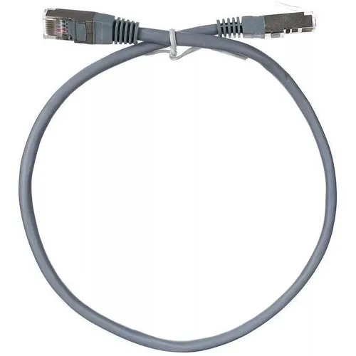 Патч-корд PREMIER NA102-FTP-C5E-0.5M литой (molded), FTP, кат.5E, 0.5м, 4 пары, алюминий омедненный, многожильный, серый