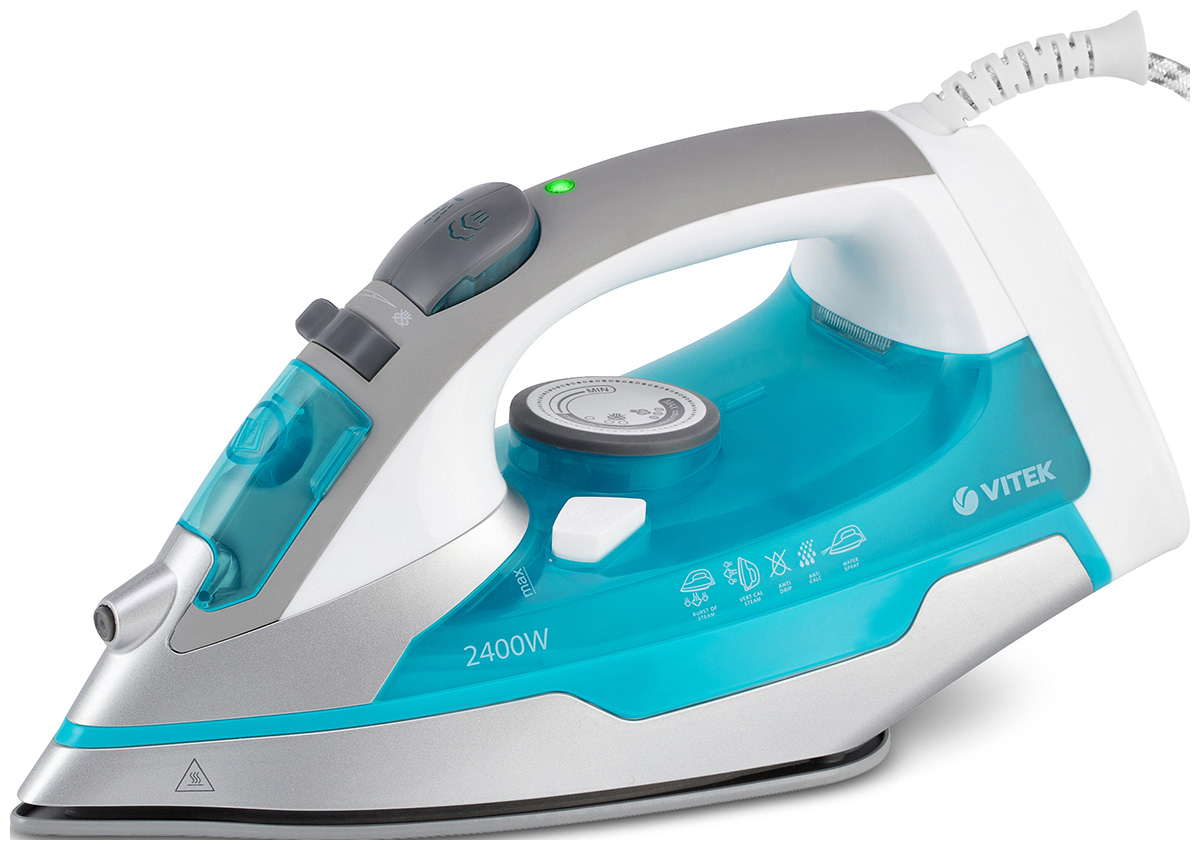 Утюг Vitek VT-1258, 2400 Вт, белый