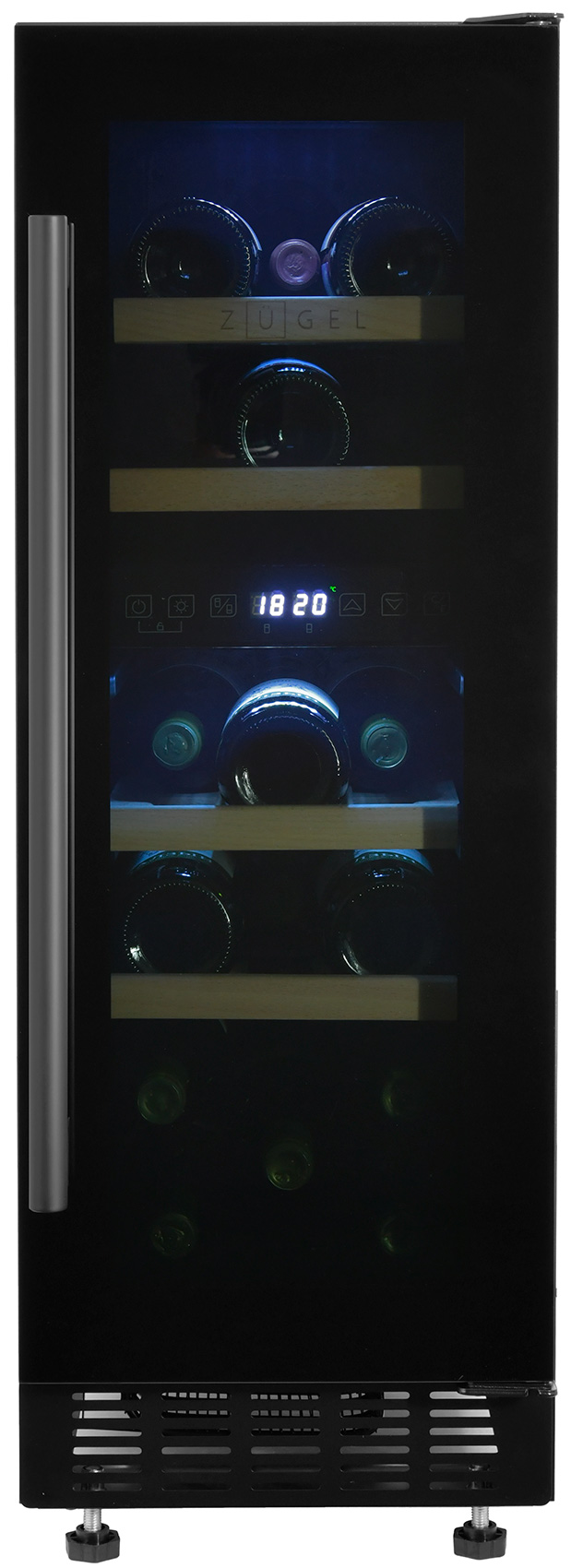 Встраиваемый винный шкаф Zugel ZCWI170DB