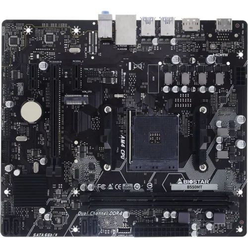 Материнская плата Biostar B550MT, Socket AM4, AMD B550, mATX, Ret