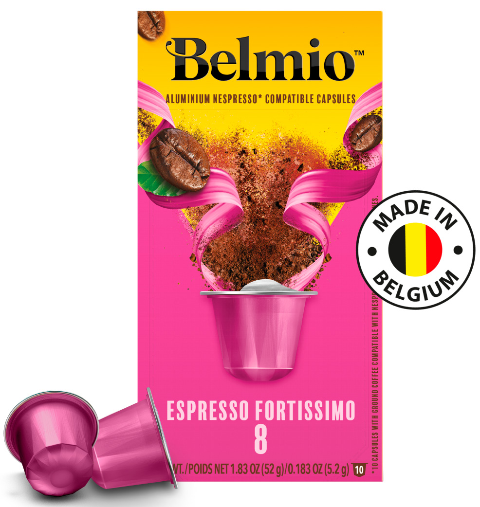 Кофе в капсулах Belmio Espresso Forte, алюминиевые капсулы для кофемашины Nespresso, арабика 100%, 10 шт.