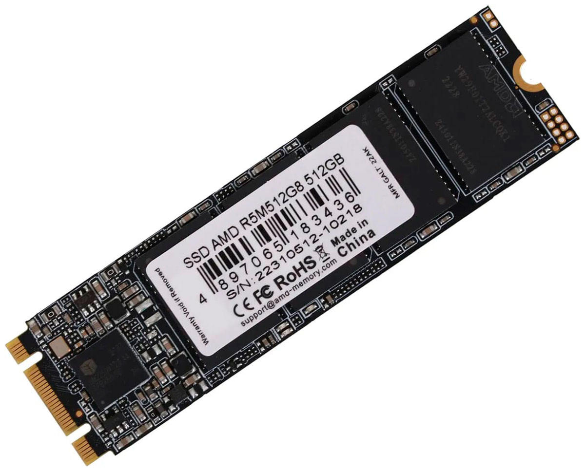 SSD накопитель AMD M.2 Radeon R5 512GB SATA (R5M512G8)