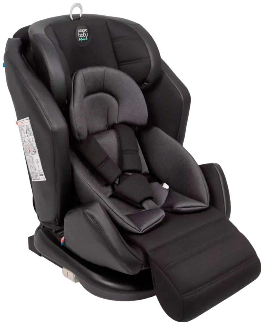 Автокресло детское Amarobaby Favorite ISOFIX с боковой защитой, группа 0+/1/2/3 AB24-20FAV/0910 (черный/графит)