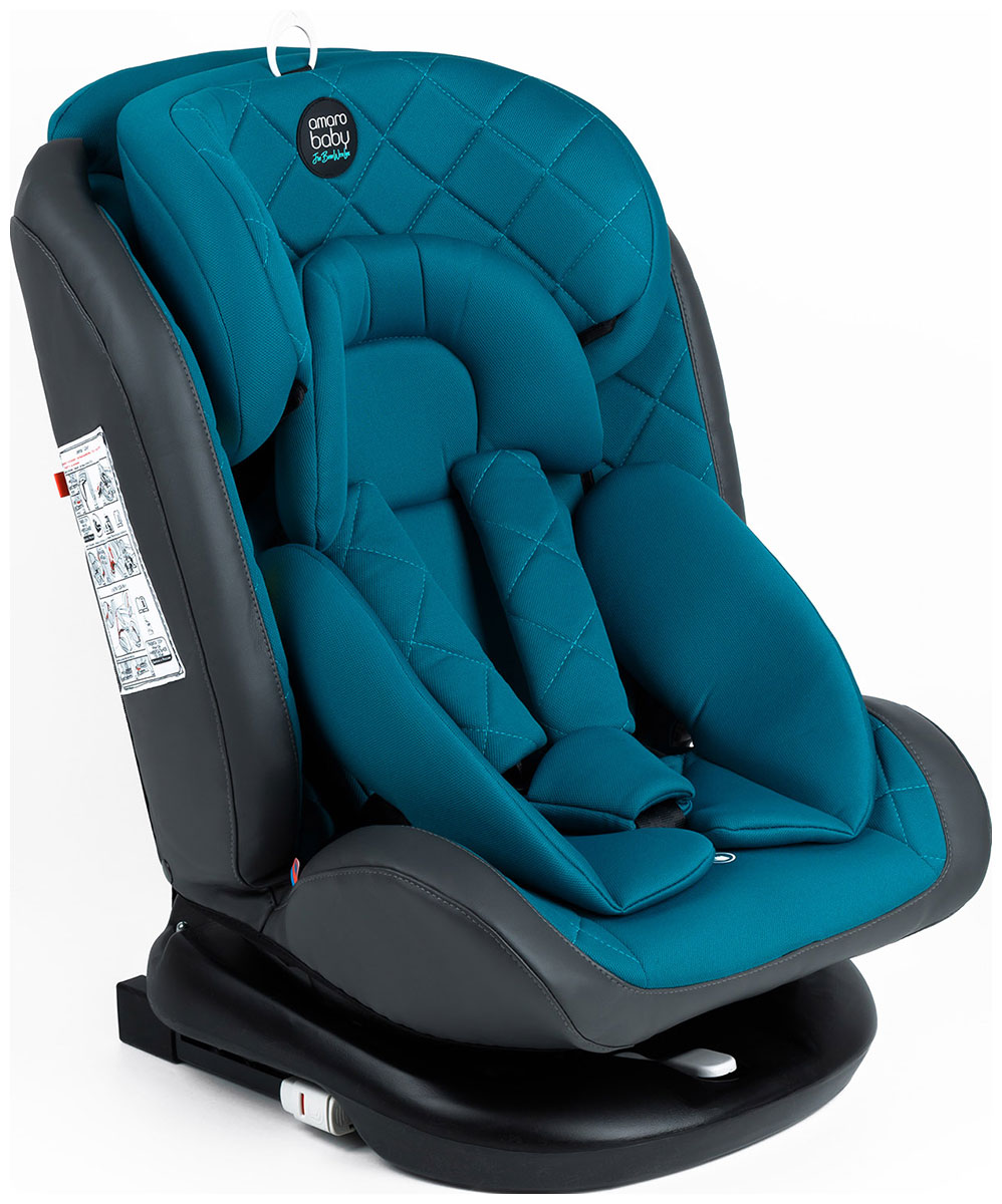 Автокресло Amarobaby Brilliant, ISOFIX, класс D, группа 0+/1/2/3 (AMARO-2003-BrBi) бирюзовый