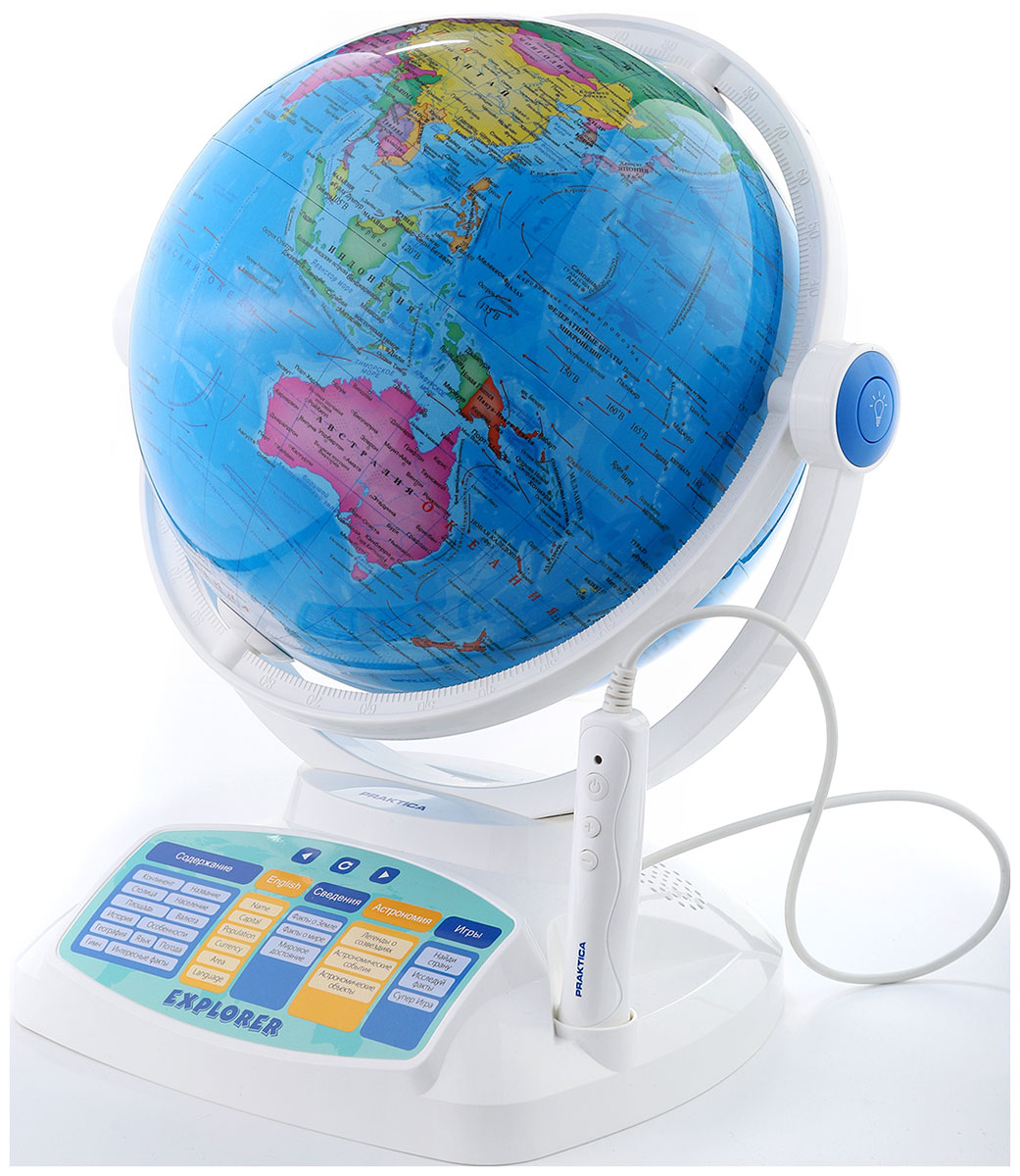 Интерактивный глобус Praktica Explorer (STG2388R), 28 категорий