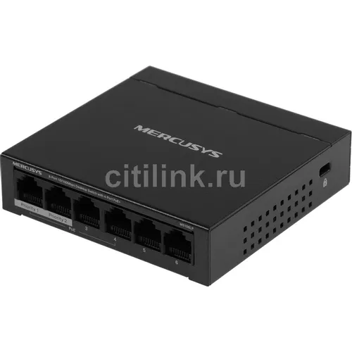 Коммутатор MERCUSYS MS106LP, неуправляемый