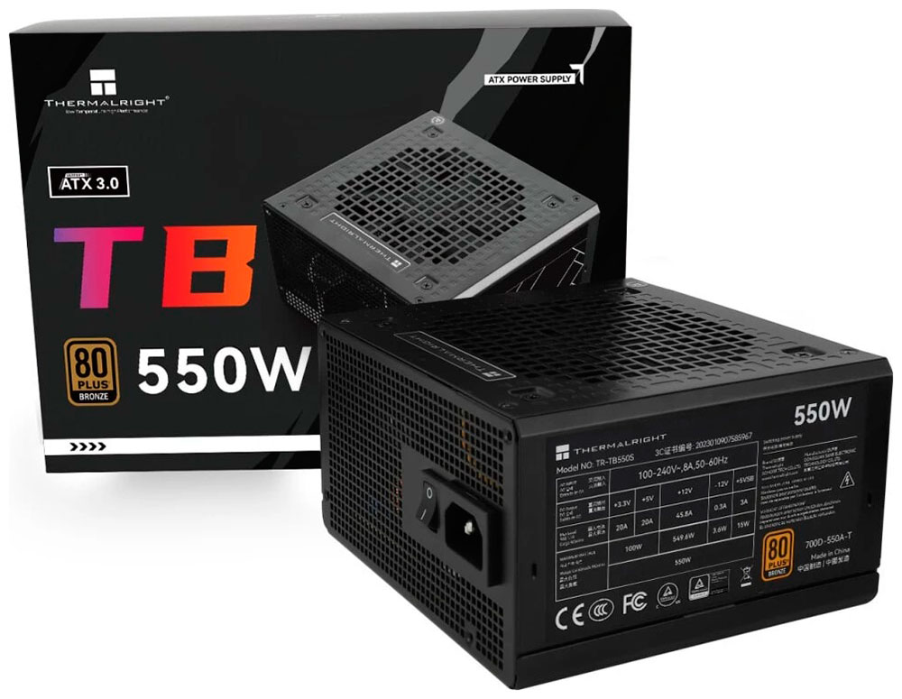 Блок питания Thermalright 550W 80+ Bronze (TR-TB550S)