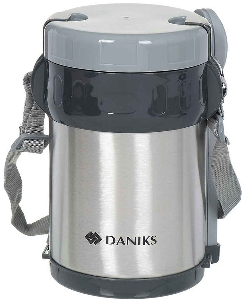 Термос для еды Daniks 2 л SL-200MY серебро 316133