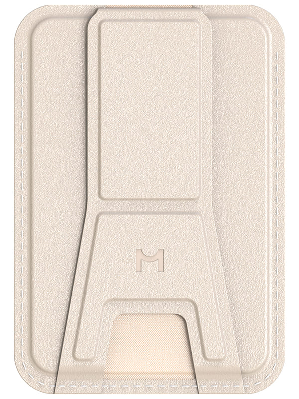 Кошелек-кардхолдер Magssory Duo c подставкой и магнитами, совместимый с MagSafe, ivory (ACL011)