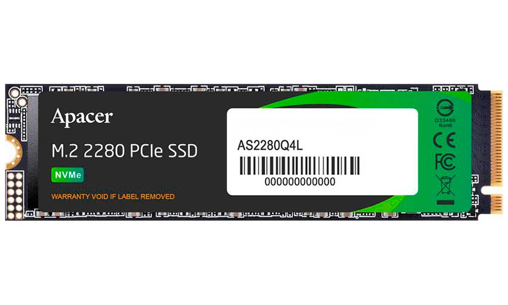 SSD накопитель Apacer M.2 1Tb AS2280Q4L (AP1TBAS2280Q4L-1)