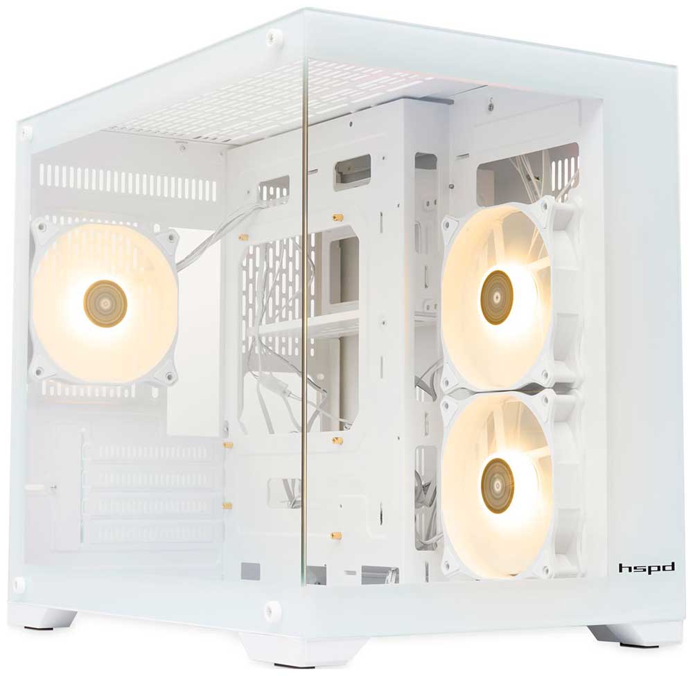 Компьютерный корпус HSPD F330 (F330-TGWH-ARGB)