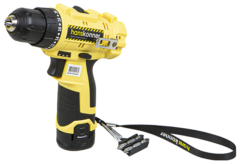 Шуруповерт Hanskonner HCD1230R