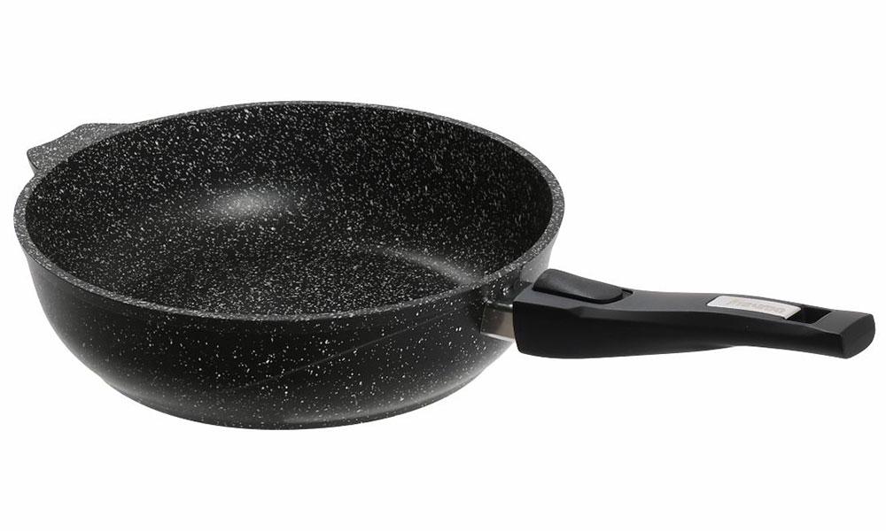 Сотейник Мечта Гранит black, 26 см, со съемной ручкой, без крышки (арт.0263802)