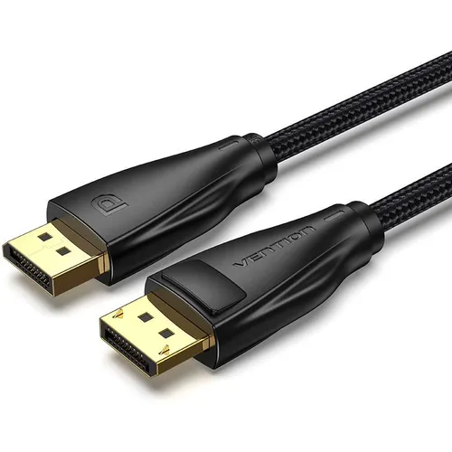 Кабель аудио-видео VENTION HCCB, DisplayPort (m) - DisplayPort (m), ver 1.4, AWG28, медный, 10м, GOLD, черный [hccbl]