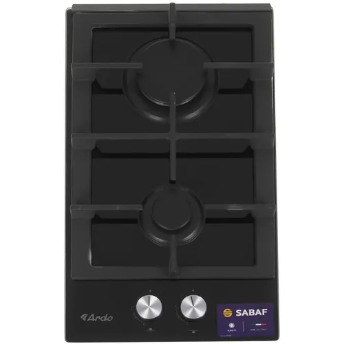Газовая варочная панель Ardo GH32GCB2, 2 конфорки, закаленное стекло, черный