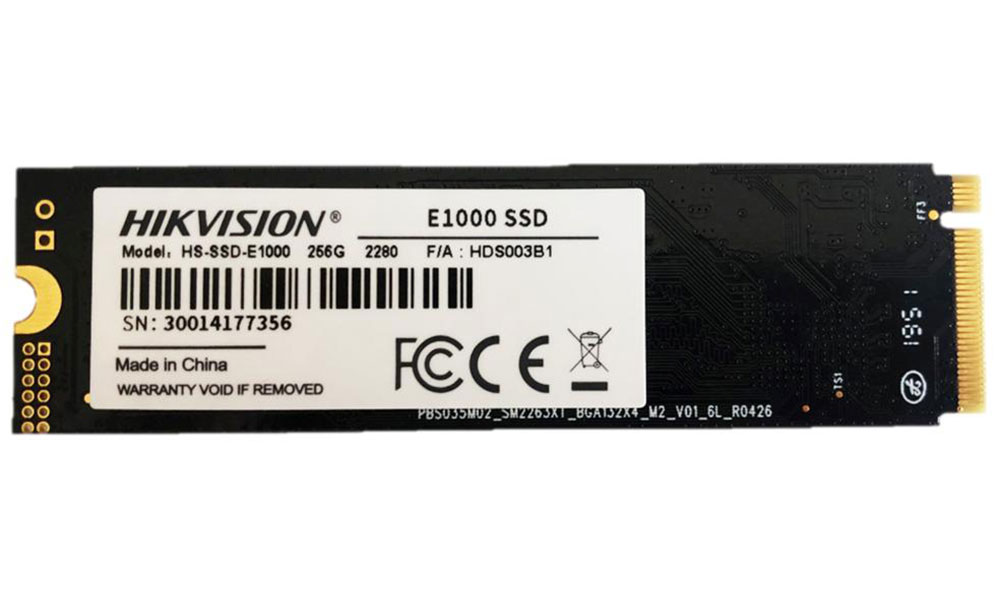 Накопитель SSD Hikvision M.2 E1000 256 Гб PCIe HS-SSD-E1000/256G