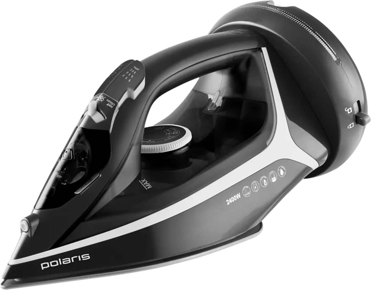 Утюг Polaris PIR 2444K Cord[LESS], черный/серебряный
