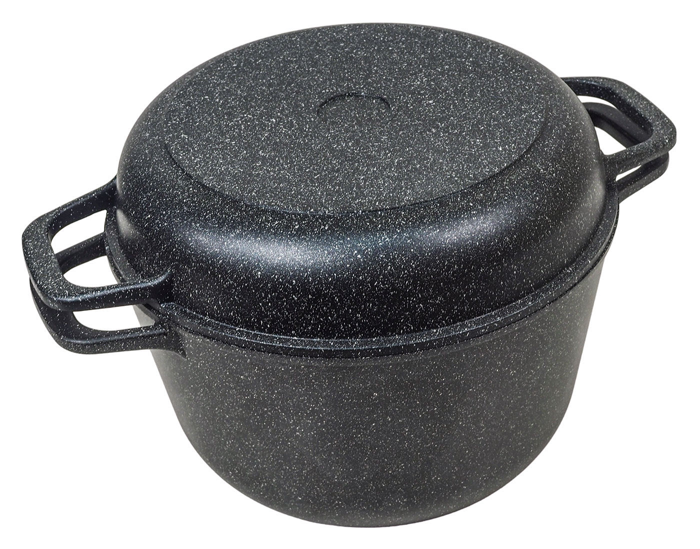 Казан Panairo Harfe Black, 5 л, с крышкой-сковородой (HA-KAZ-5-AL-K/skv)