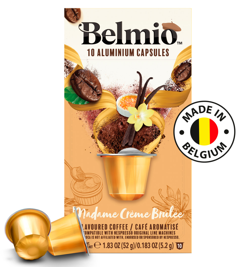 Кофе молотый Belmio в алюминиевых капсулах Madame Creame Brulee