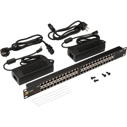 Патч-панель Lanmaster (LAN-PP24-POE/A2) 19" 1U 24xRJ45 кат.5e