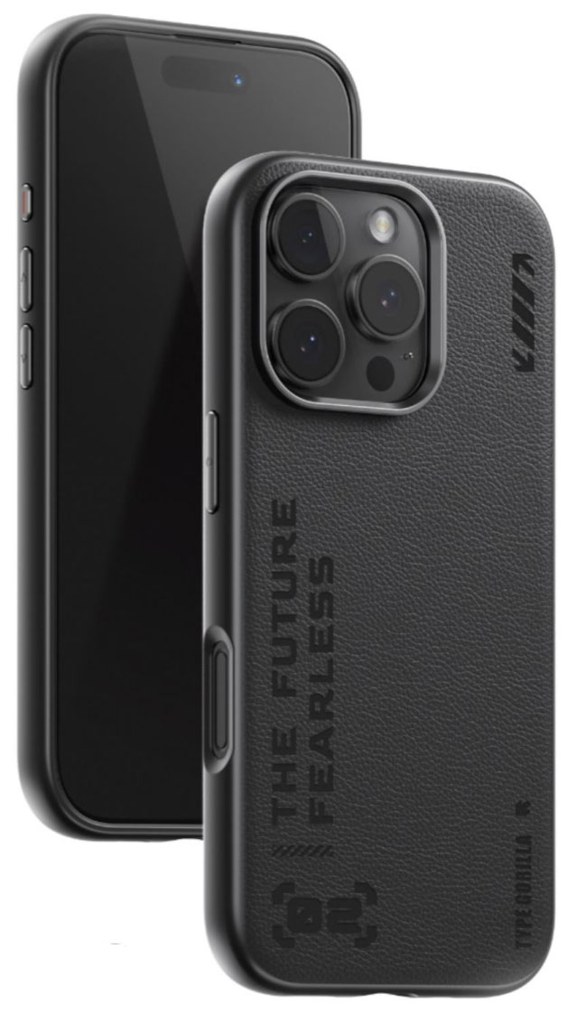 Чехол с магнитным покрытием Type Gorilla Premium Magnetic iPhone 16 pro Max, Black Leather (BL-T52-iP16PM-LTR-BK)