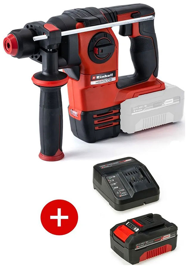 Перфоратор аккумуляторный Einhell PXC HEROCCO, 18В (4513900SET)