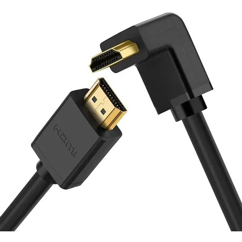 Кабель аудио-видео UGREEN HD103, HDMI (m) (Г-образный) - HDMI (m) (Г-образный), ver 1.4, 2м [10173]